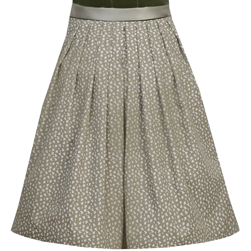 MarJo Dirndl Clara Dunkelgrün/Moos Samt 58cm