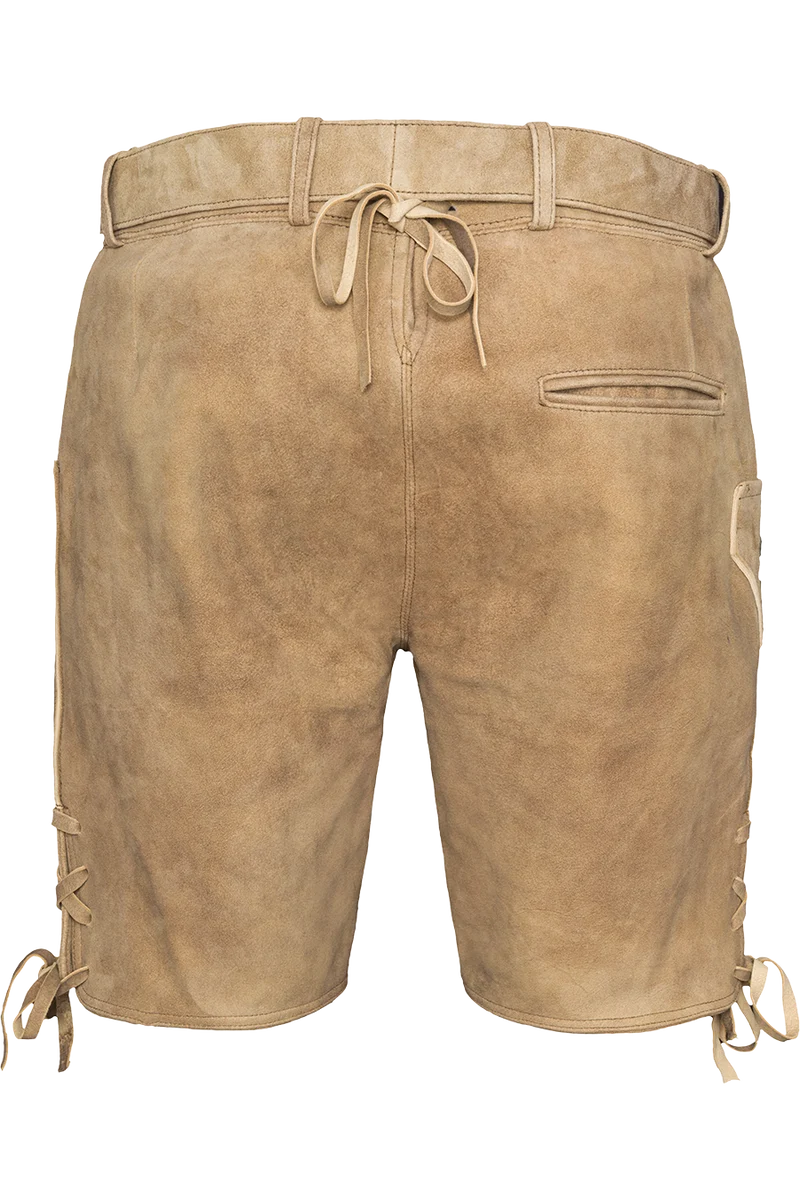 Kurze Herren-Trachtenlederhose mit Gürtel
