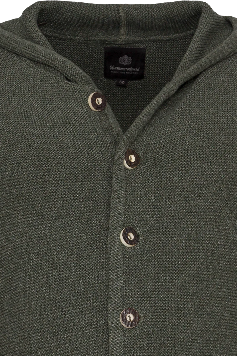 Herren Trachtenjacke Strick mit Hornknöpfen