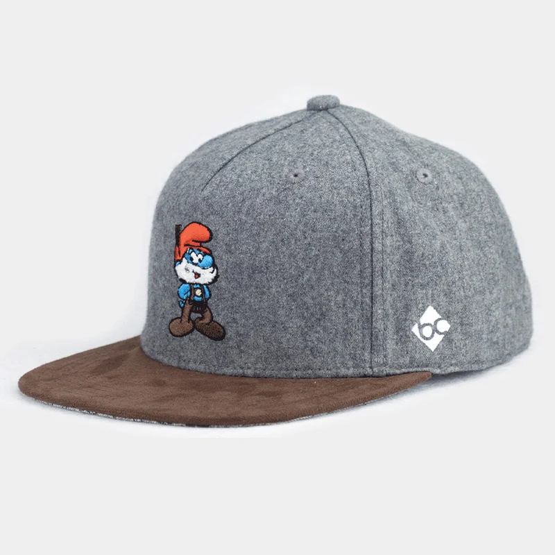 Bavarian Caps Papa Schlumpf Dunkelgrau