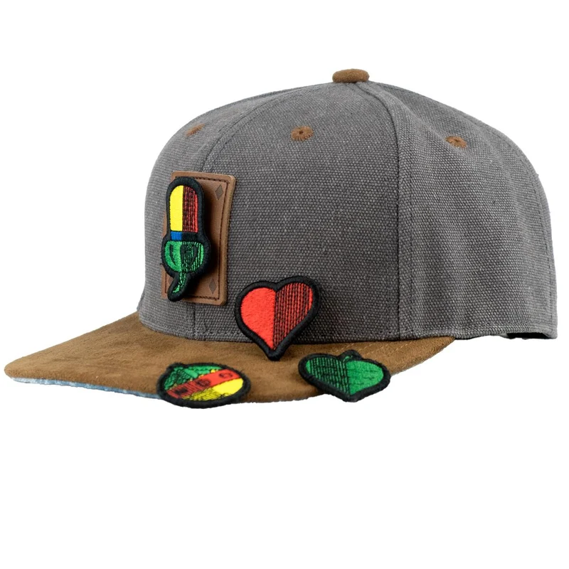 Bavarian Caps Schafkopf Cap Dunkelgrau Wechselpatch