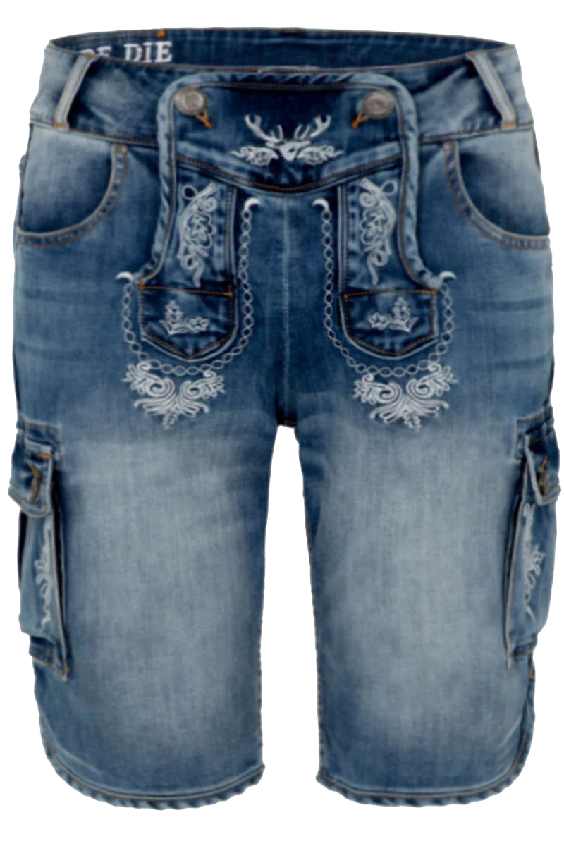 Herren Trachtenjeanshose kurz