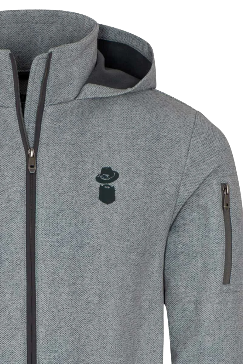 Alpine Herren Softshell-Jacke wasserabweisend - grau
