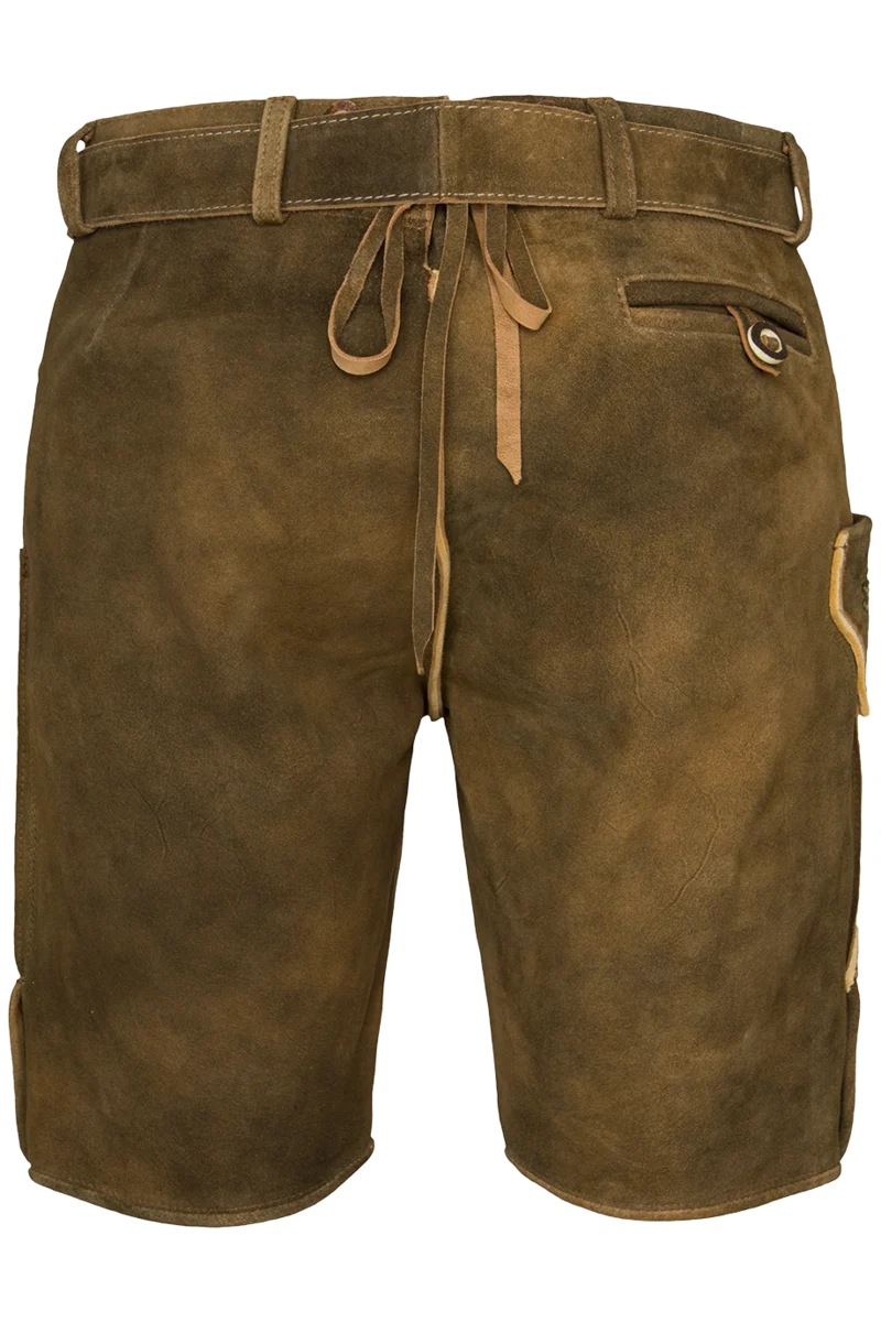 Herren Trachten Lederhose kurz bestickt