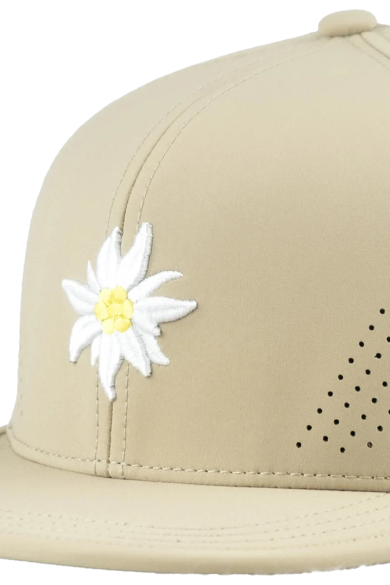 Unisex Snapback-Cap mit Edelweiß-Design und Sportfunktion