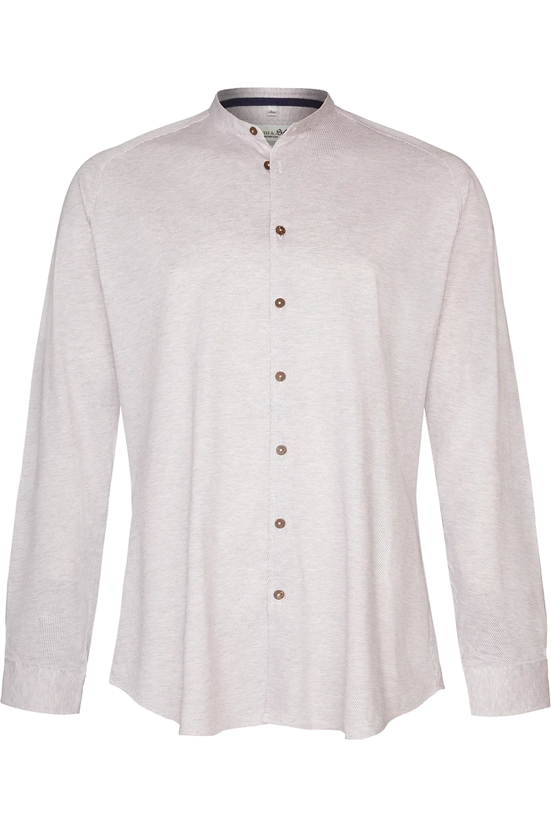 Herren Trachtenhemd Tailored Fit in Jerseyqualität