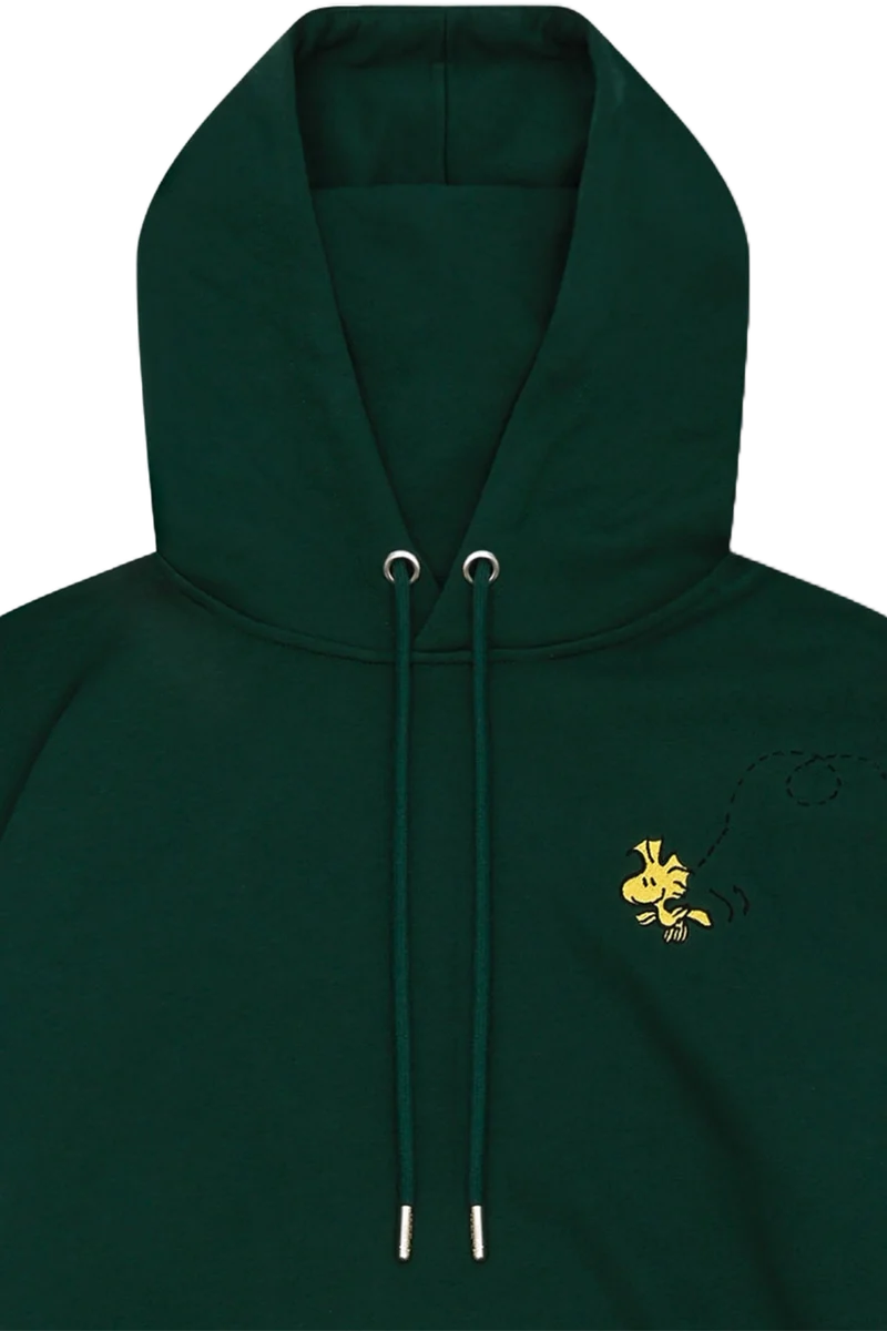 Unisex Hoodie mit Peanuts Stickerei und Druck 'Ned mit mir'
