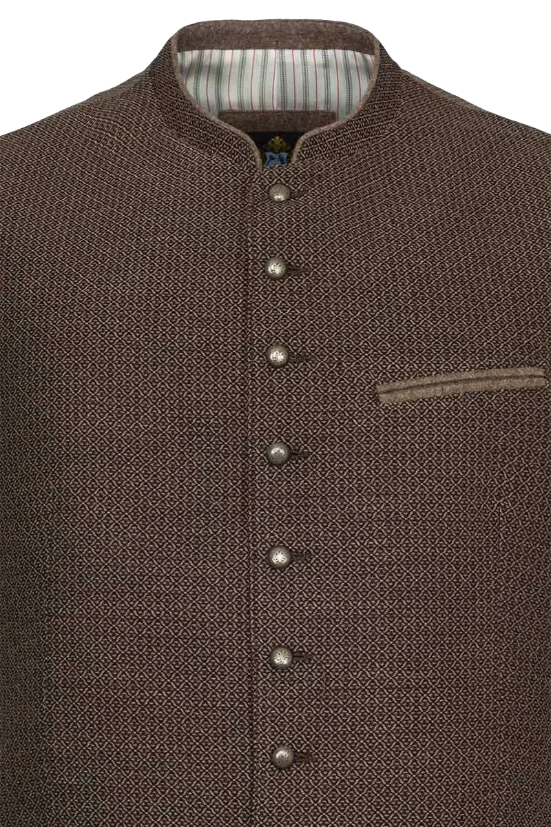 Trachtenweste Slim-Fit Stretchrücken