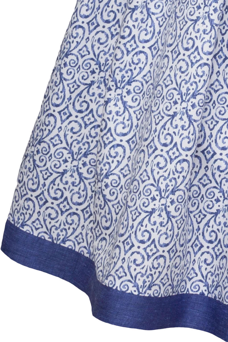 Trachtenrock Midilänge mit floralem Muster