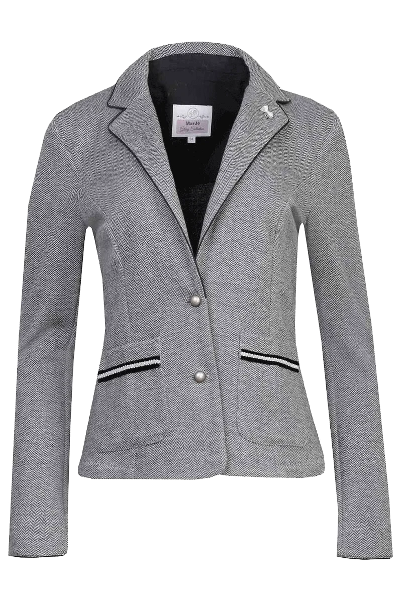 Trachtensweatblazer mit Fischgrätenmuster