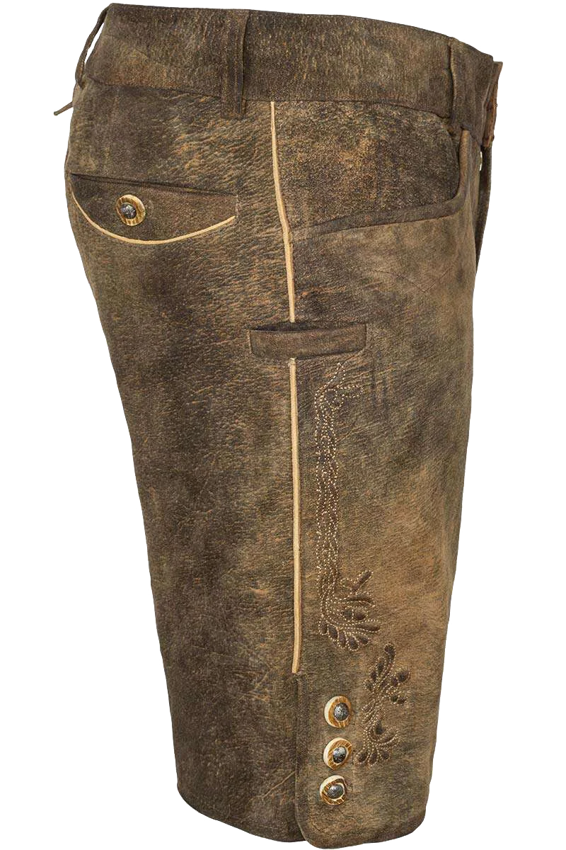 Schlichte Herren Lederhose kurz