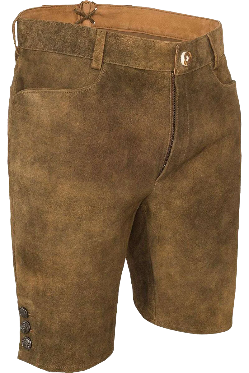 Kurze Herren Lederhose unbestickt