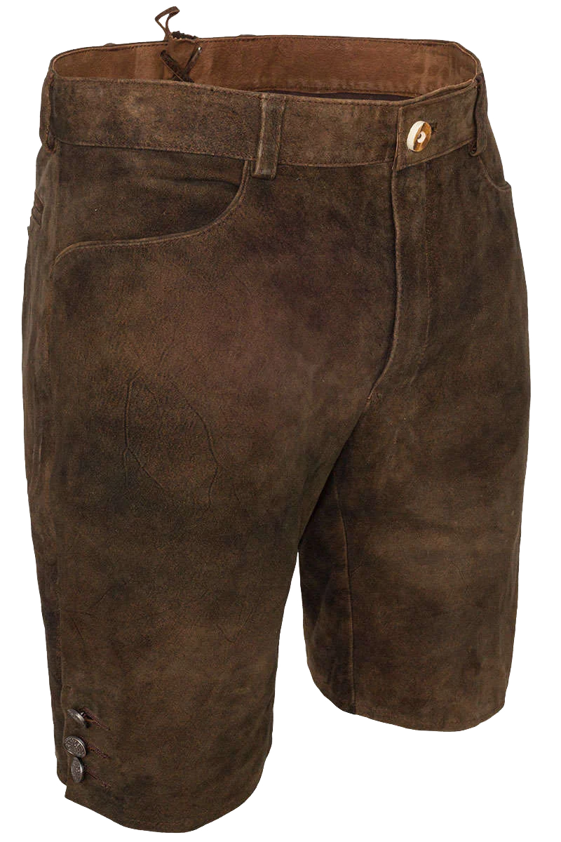 Kurze Herren Lederhose unbestickt