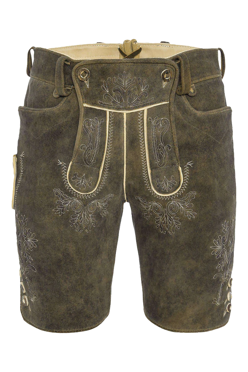 Herren Hirsch-Lederhose kurz