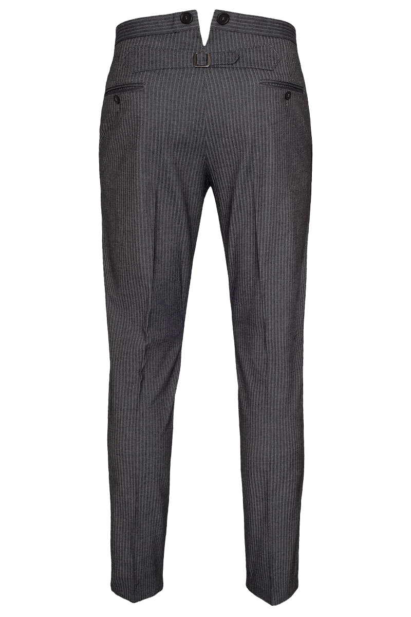 Herren Nadelstreifen Stresemann Hose mit Stretch