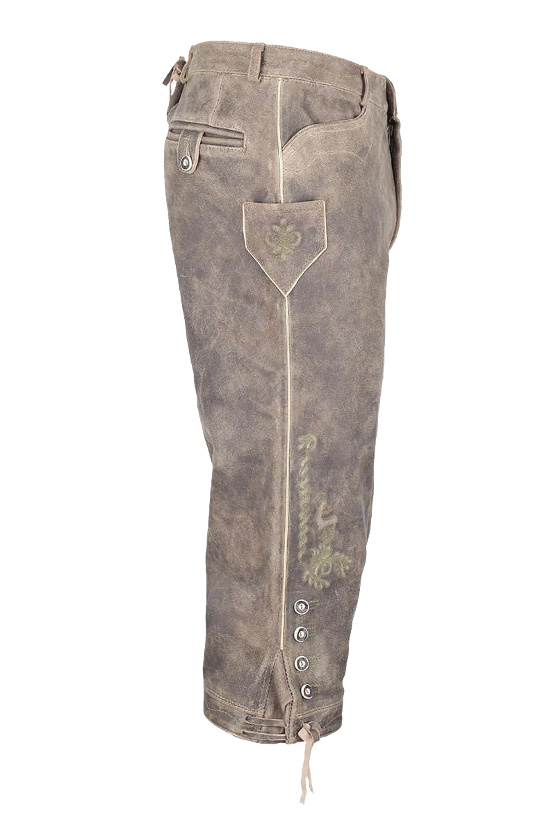 Herren Kniebundlederhose
