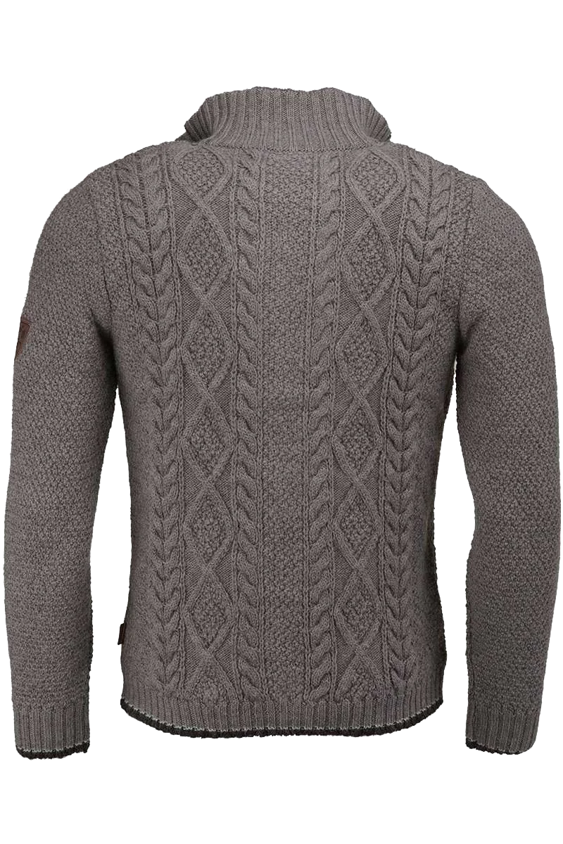Herren Strickjacke Stehkragen