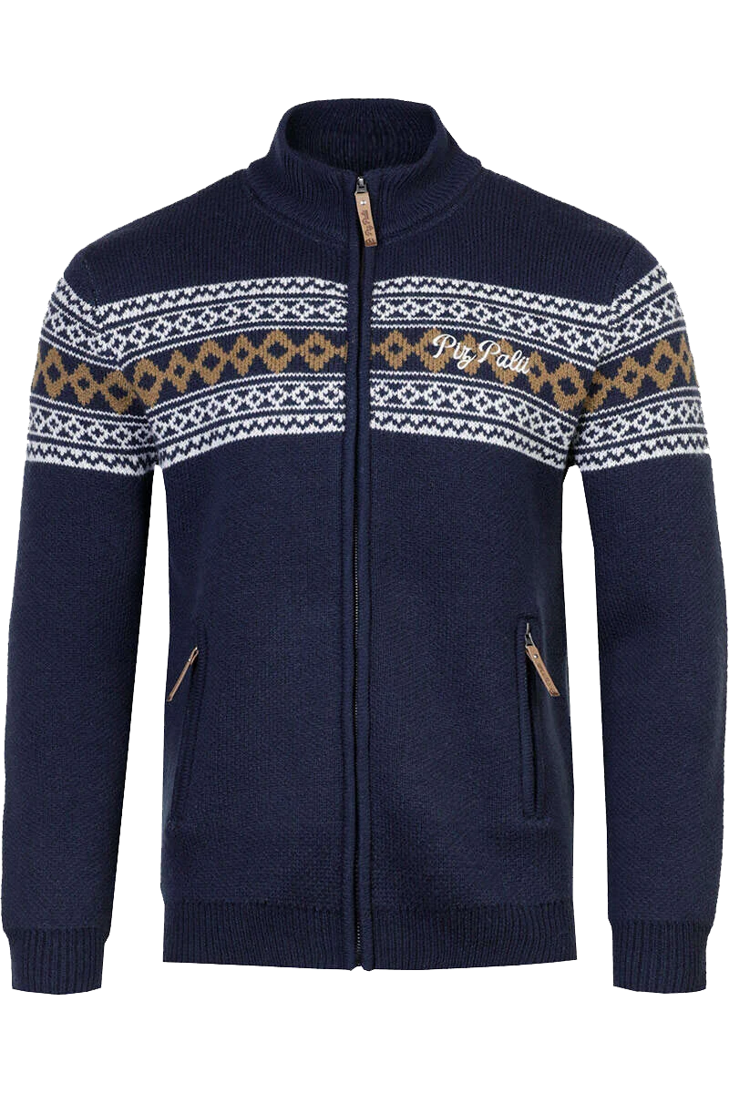 Herren Strickjacke mit Norwegermuster