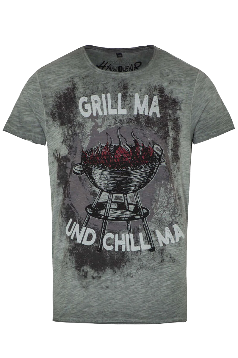 Herren T-Shirt mit Grill und Chill