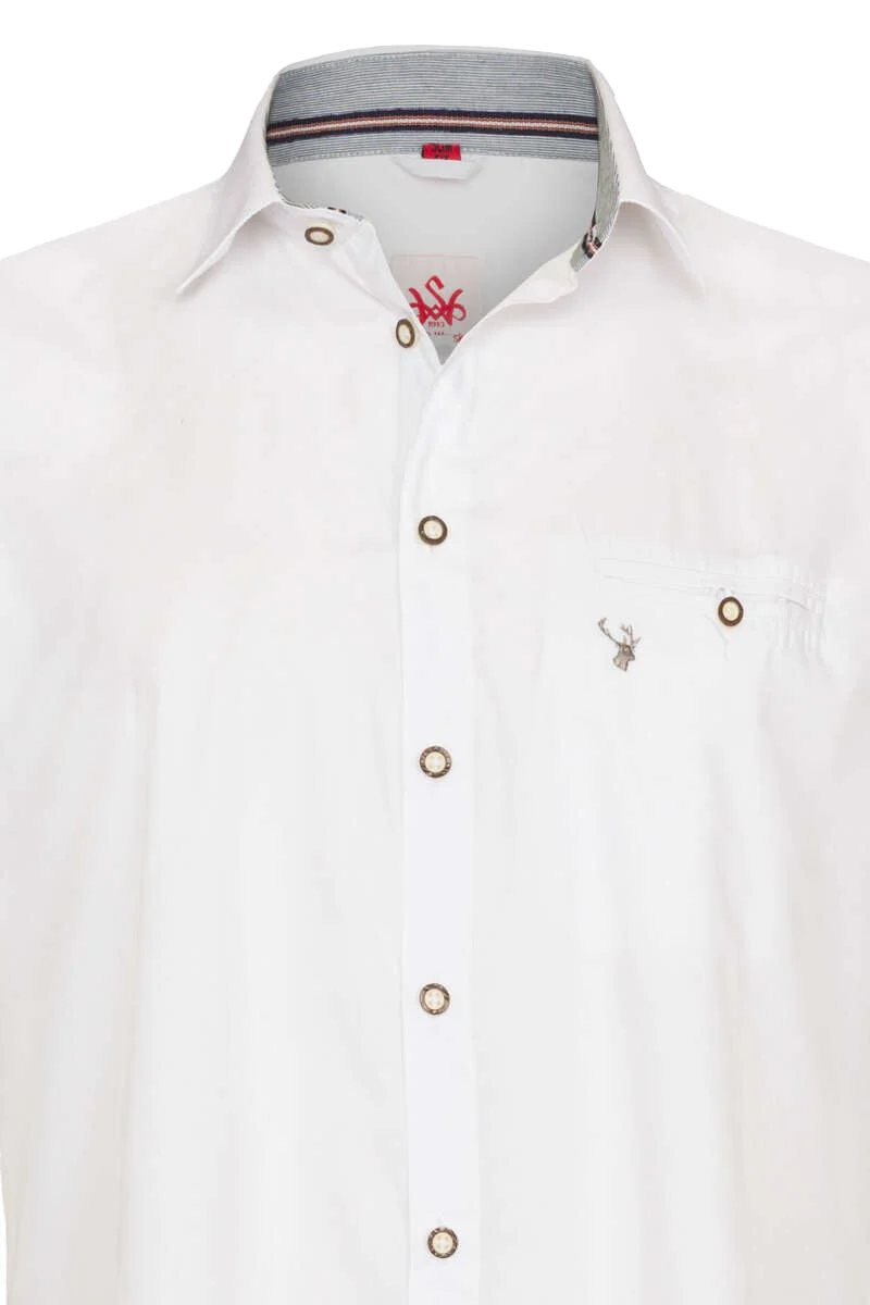 Herren Kurzarm Trachtenhemd Slim fit