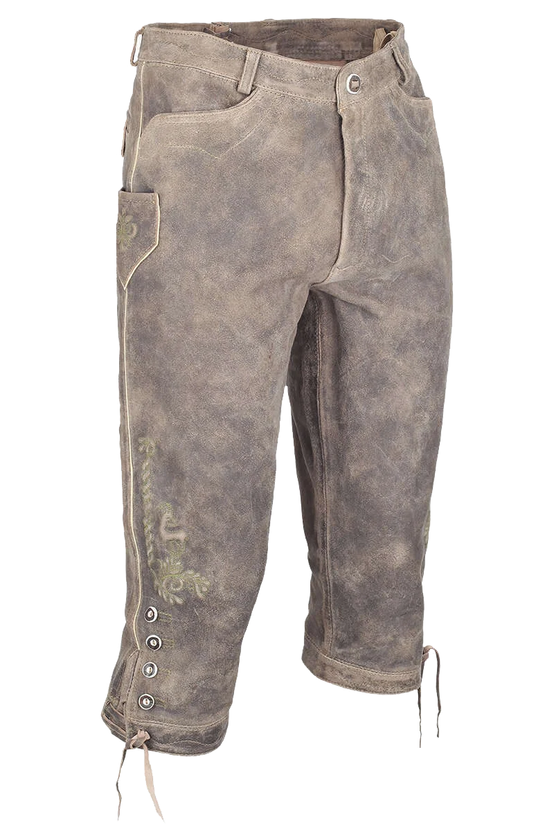Herren Kniebundlederhose