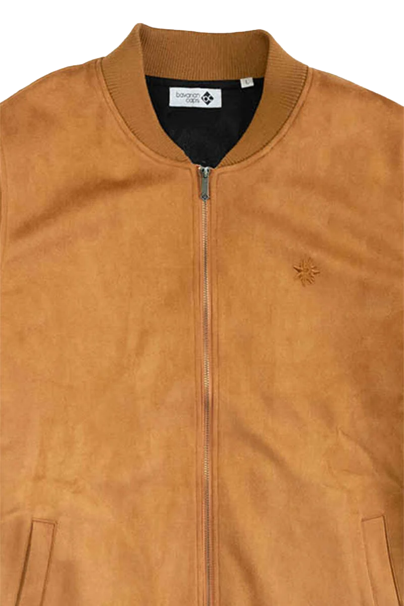 Herren Bomberjacke mit Edelweiß-Stickerei