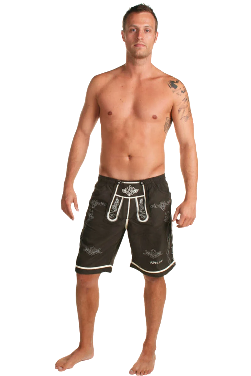 Herren Badehose "Lederhose"