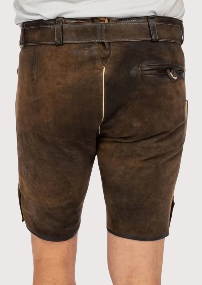 Men Traditional Lederhosen in Brown