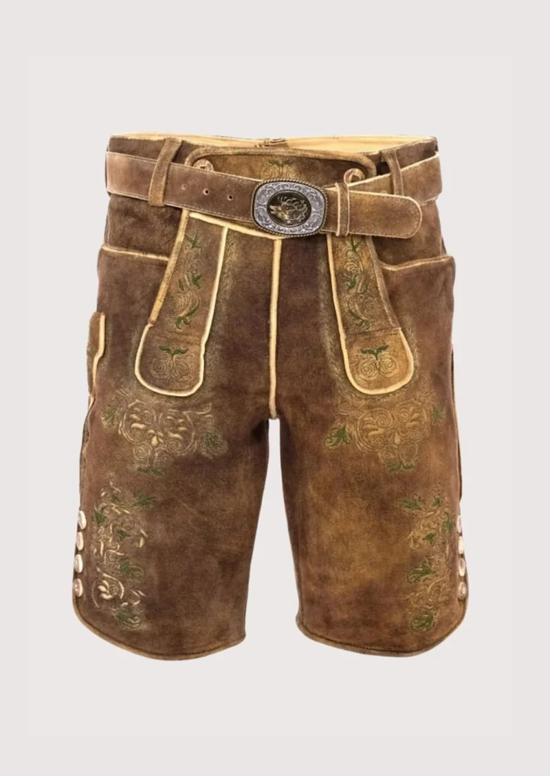 Mens Alpine Moss Brown Lederhosen