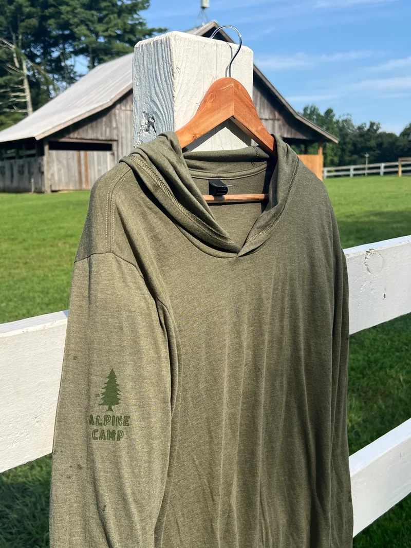Green Hoodie Long Sleeved shirt