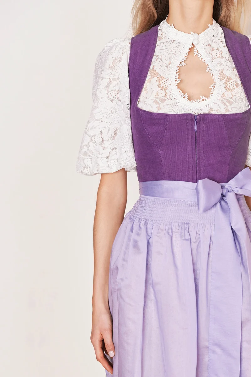 Julia Trentini Wilma Midi Dirndl, Purple — 60cm