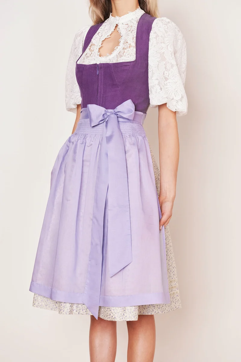Julia Trentini Wilma Midi Dirndl, Purple — 60cm