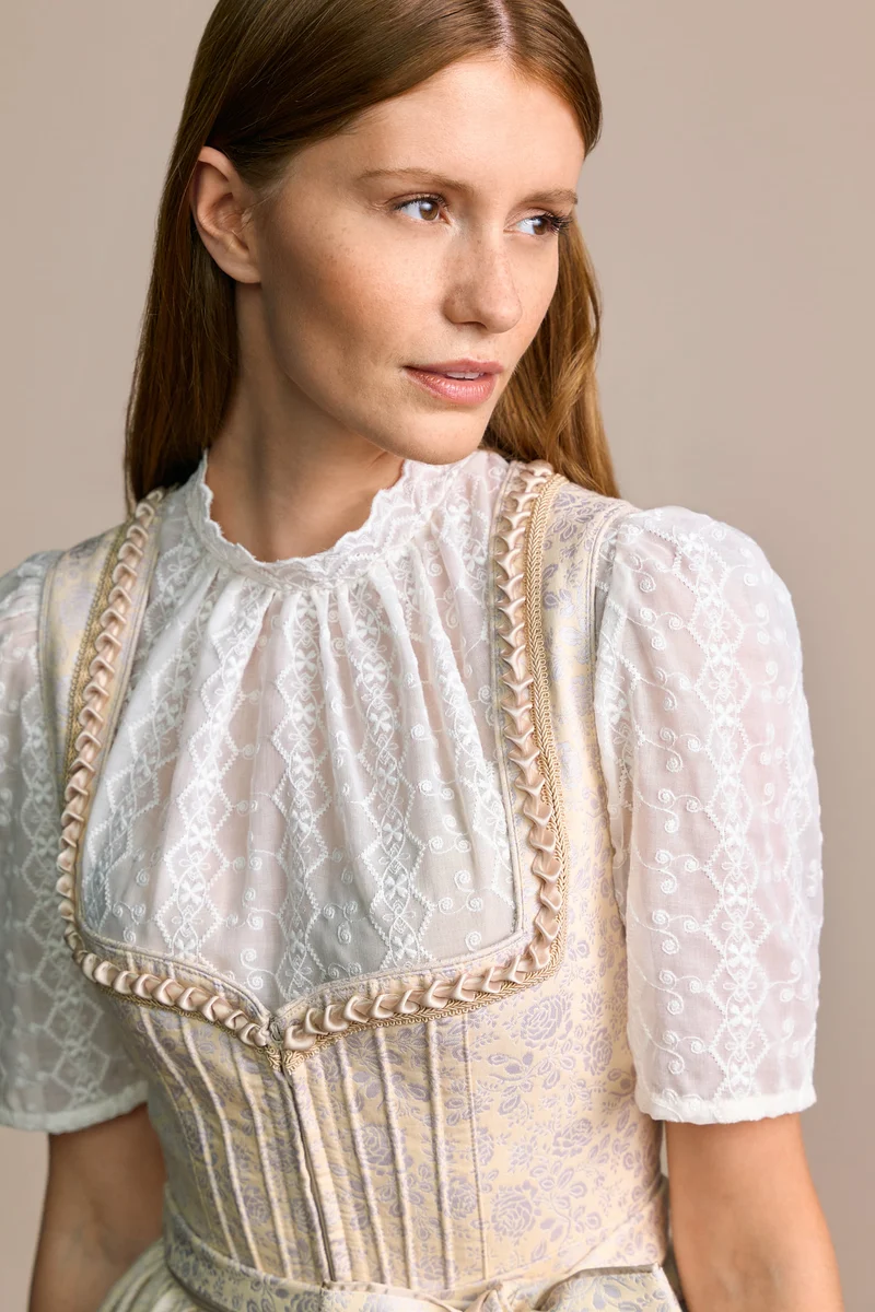 Julia Trentini Cecilia Midi Dirndl, Beige — 60cm