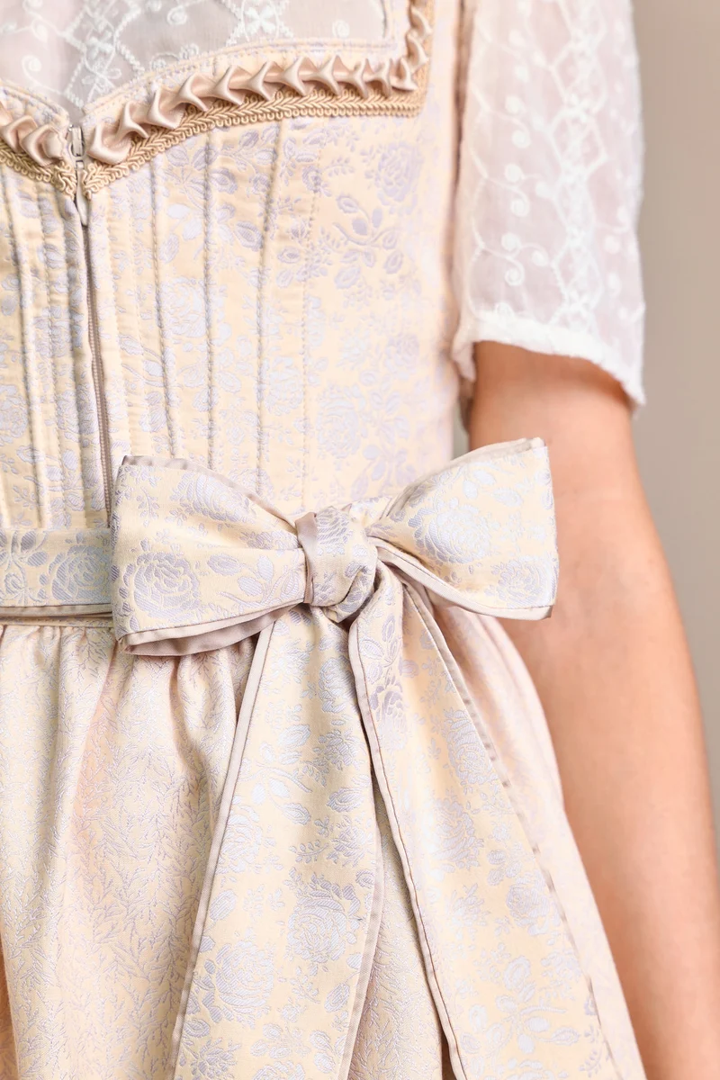 Julia Trentini Cecilia Midi Dirndl, Beige — 60cm