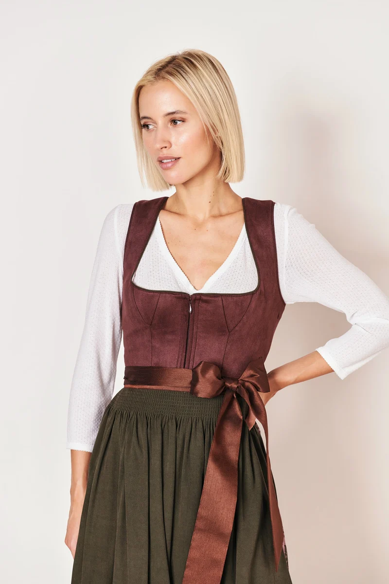Julia Trentini Lina Midi Dirndl, Purple — 60cm
