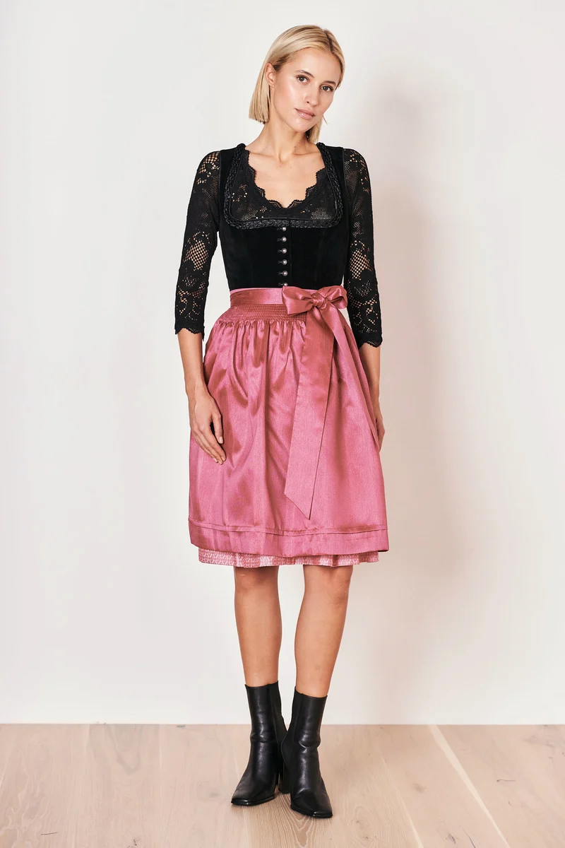 Julia Trentini Agatha Midi Dirndl, Black — 60cm