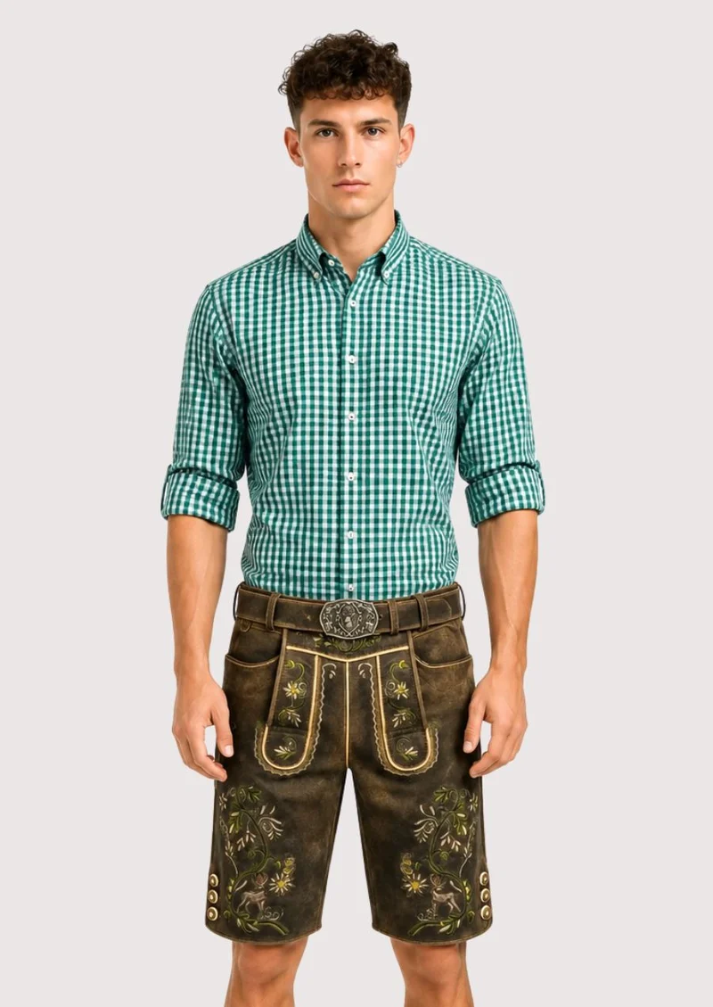 Men’s Rustic Floral Lederhosen