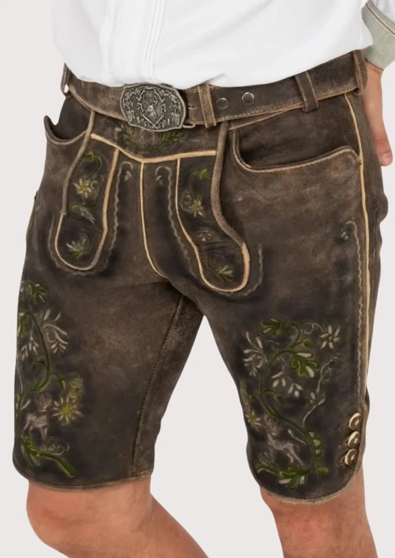 Men’s Rustic Floral Lederhosen