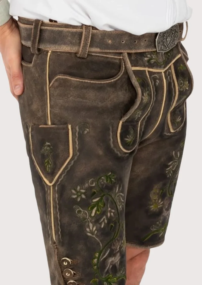 Men’s Rustic Floral Lederhosen