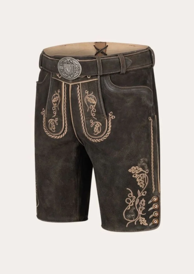 Mens Royal Brown Alpine Lederhosen