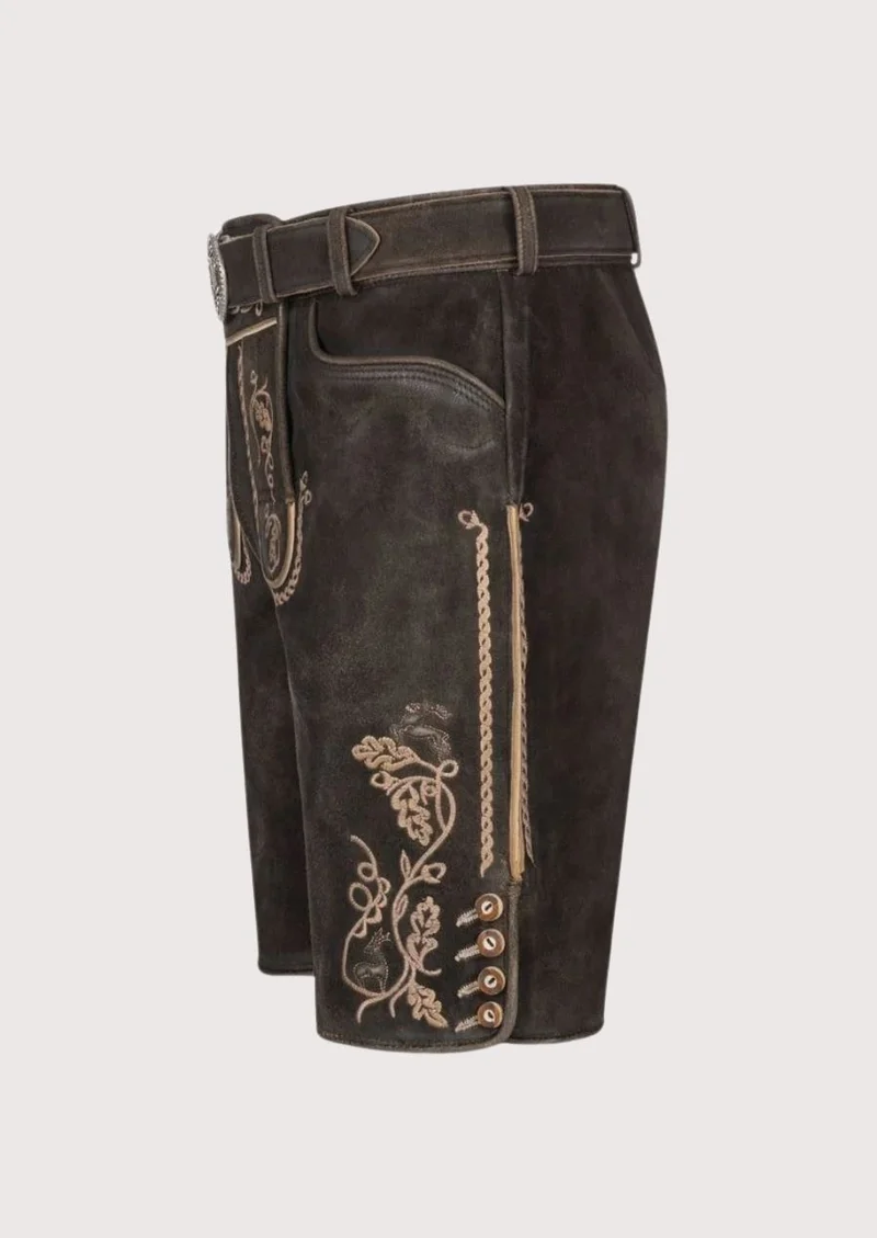 Mens Royal Brown Alpine Lederhosen