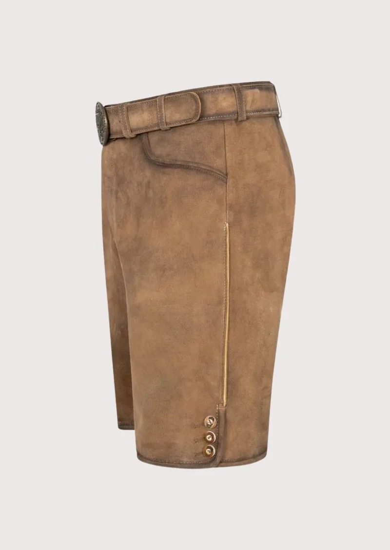 Men’s Classic Tan Lederhosen Shorts