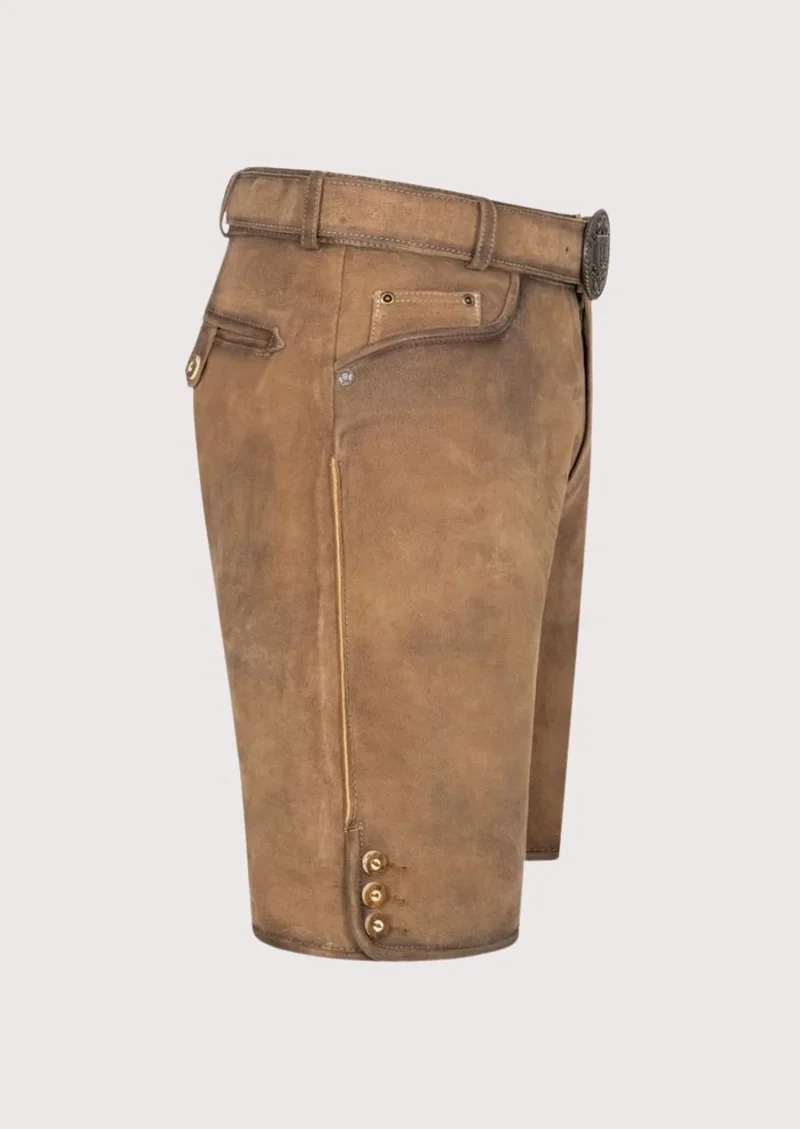 Men’s Classic Tan Lederhosen Shorts