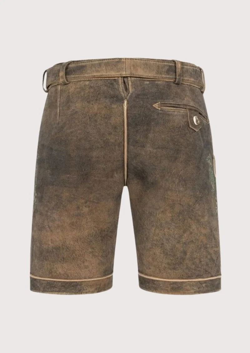 Authentic Men's Brown Lederhosen - Premium Quality & Comfort