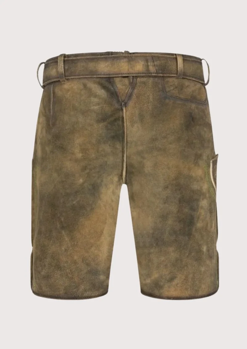 Mens Moss Brown Alpine Lederhosen