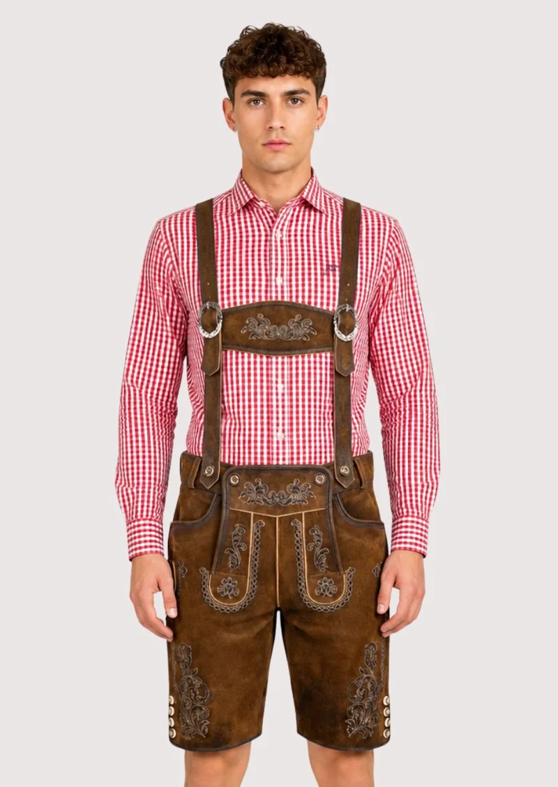 Men's Classic German Lederhosen for Festivals
