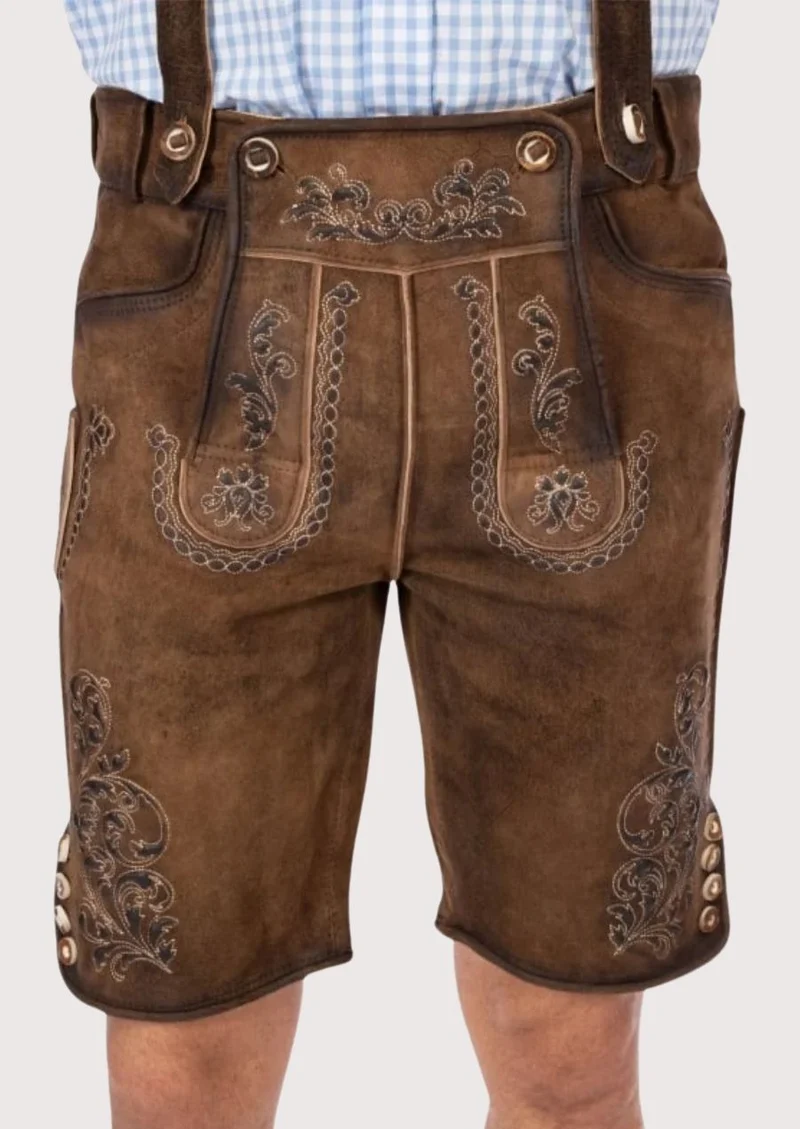 Men's Classic German Lederhosen for Festivals