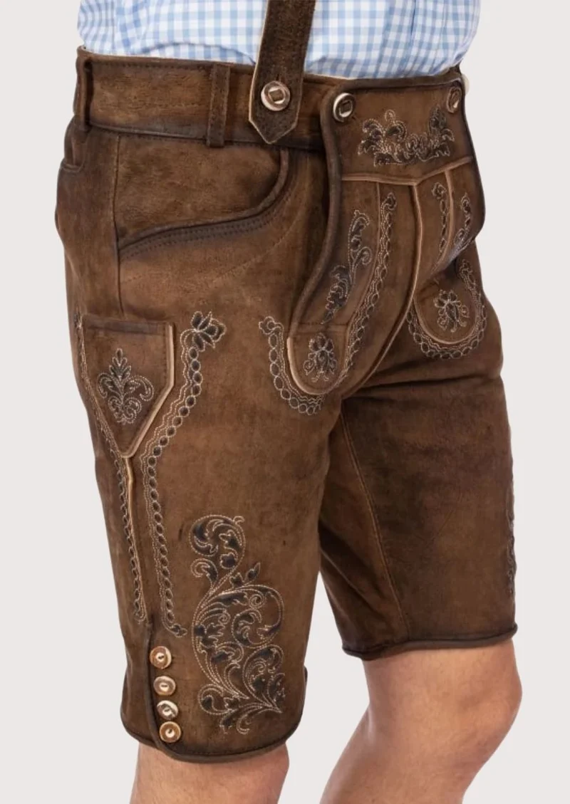 Men's Classic German Lederhosen for Festivals