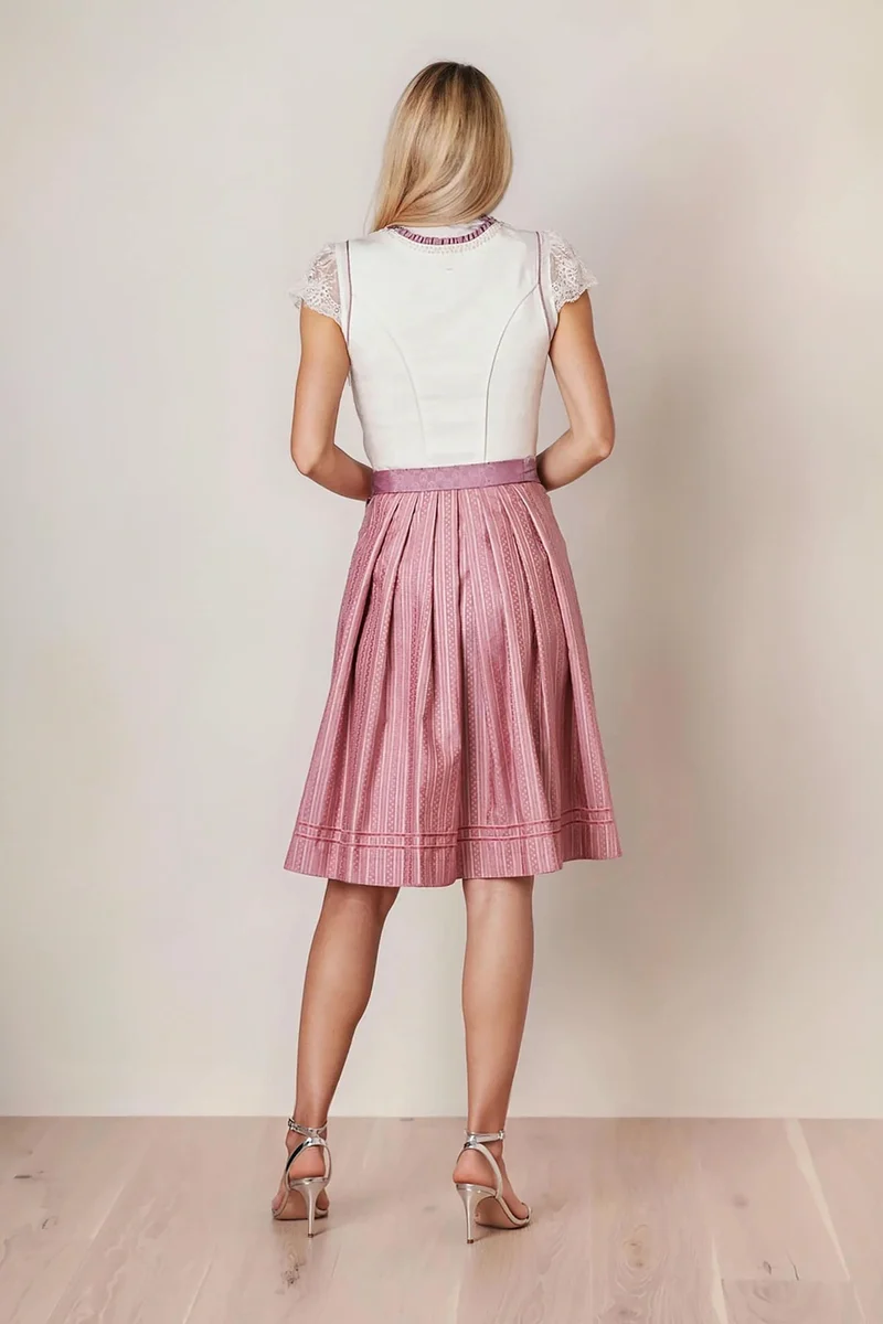 Julia Trentini Alissa Midi Dirndl, Ecru — 60cm