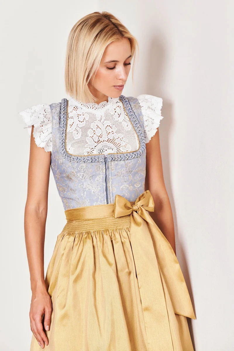 Julia Trentini Josephine Midi Dirndl, Blue — 60cm